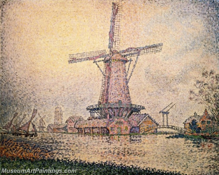 Dutch Mill at Edam Painting