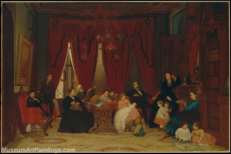 Eastman Johnson The Hatch Family Painting