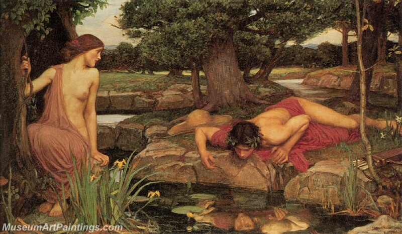 Echo and Narcissus Painting