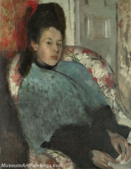 Edgar Degas Portrait of Elena Carafa Painting