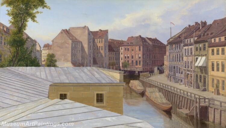 Eduard Gaertner The Friedrichsgracht Berlin Painting