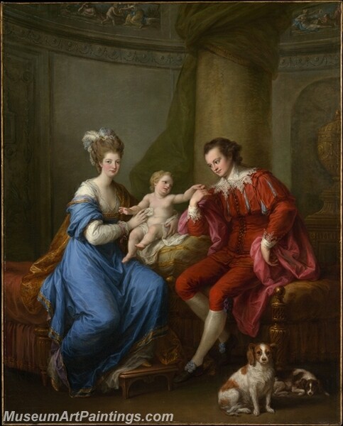 Edward Smith Stanley 12th Earl of Derby With His First Wife Painting