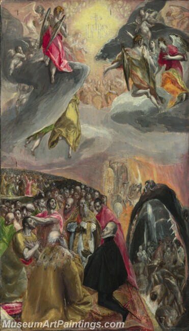 El Greco The Adoration of the Name of Jesus Painting