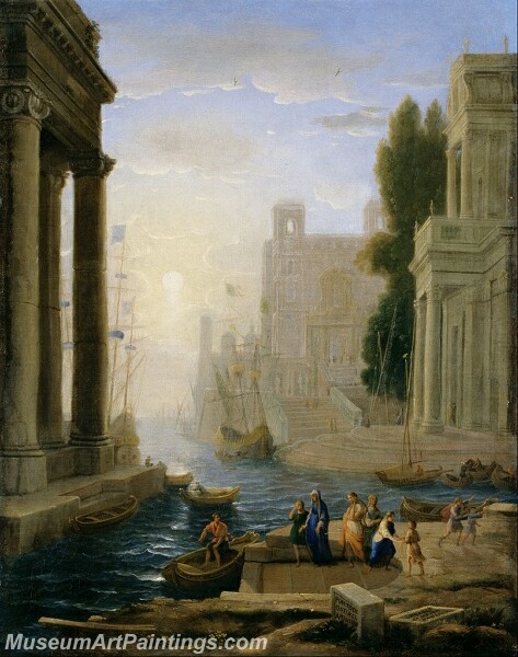 Embarkation of St Paula Painting