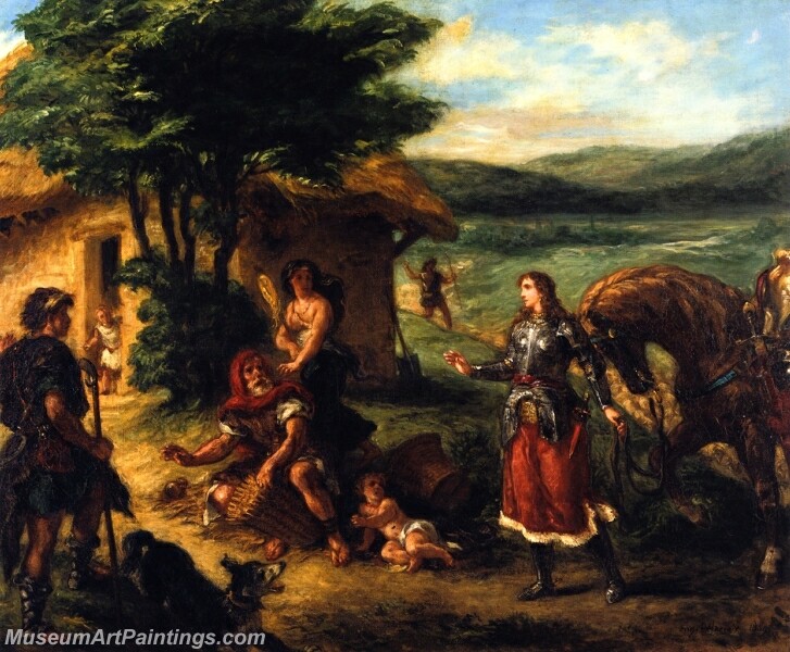 Erminia and the Shepherds Painting