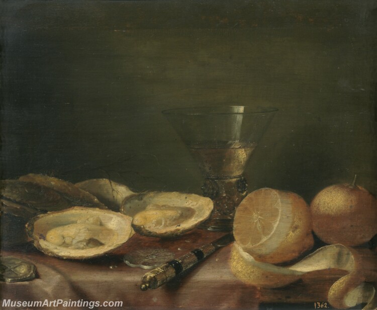 Es Jacob Foppens van Ostras y limones Painting