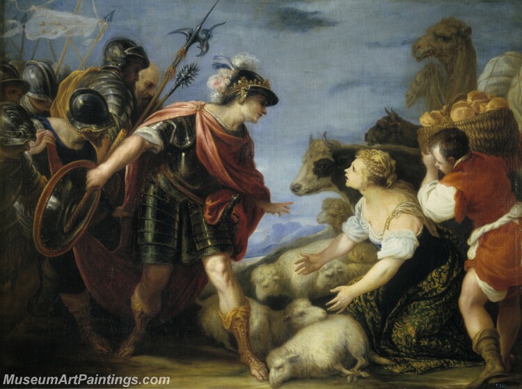 Escalante Juan Antonio de Frias y La prudente Abigail Painting