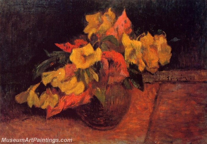 Evening Primroses in a Vase Painting