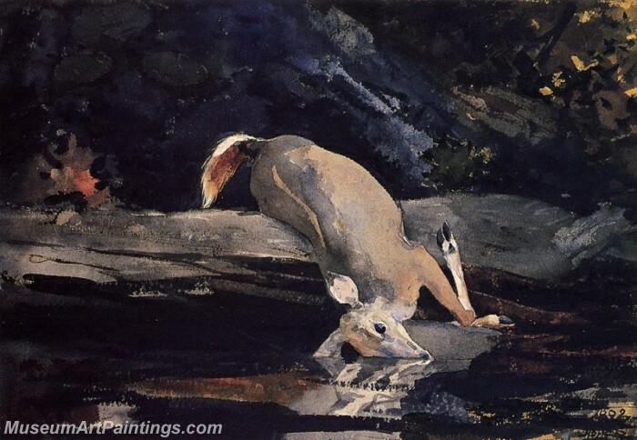 Fallen Deer Painting