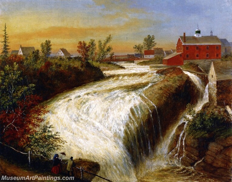 Falls of Lorette near Quebec Painting