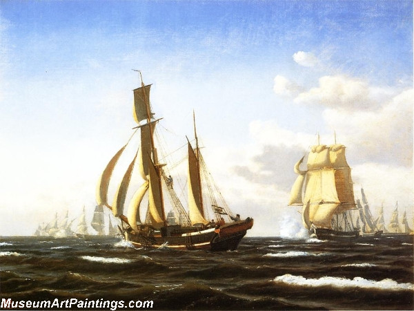 Famous Boat Paintings A Quartering Breeze