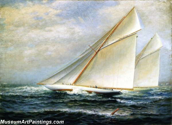 Famous Boat Paintings Americas Cup Racing