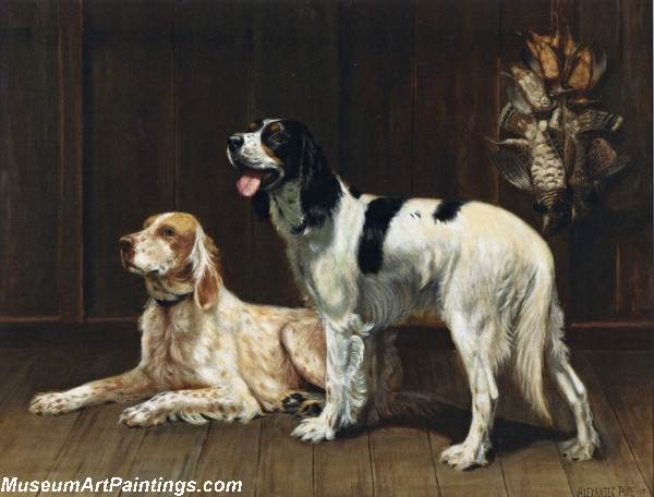 Famous Dog Paintings A Pair of Setters