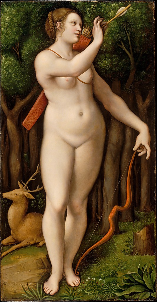 Famous Nude Paintings Diana the Huntress by Giampietrino