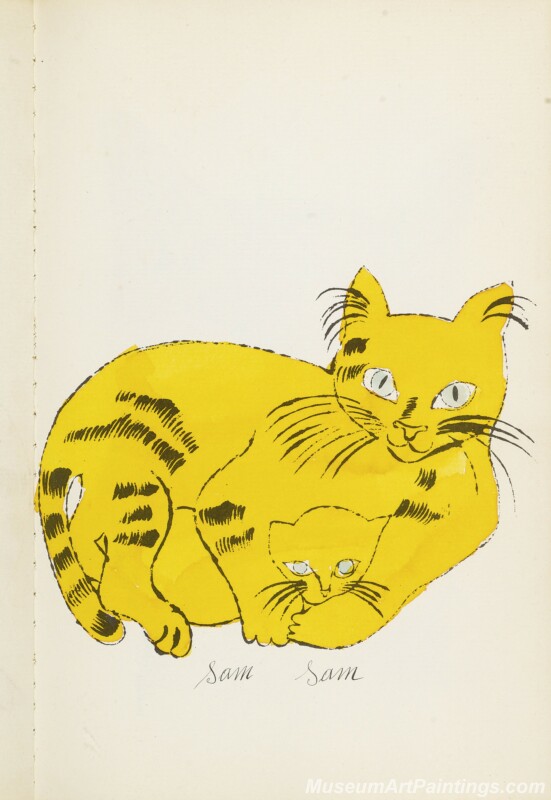 Famous Pop Art Paintings Cats by Andy Warhol PAP338