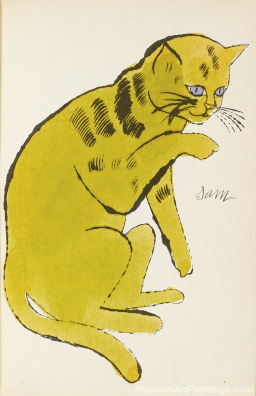 Famous Pop Art Paintings Cats by Andy Warhol PAP343