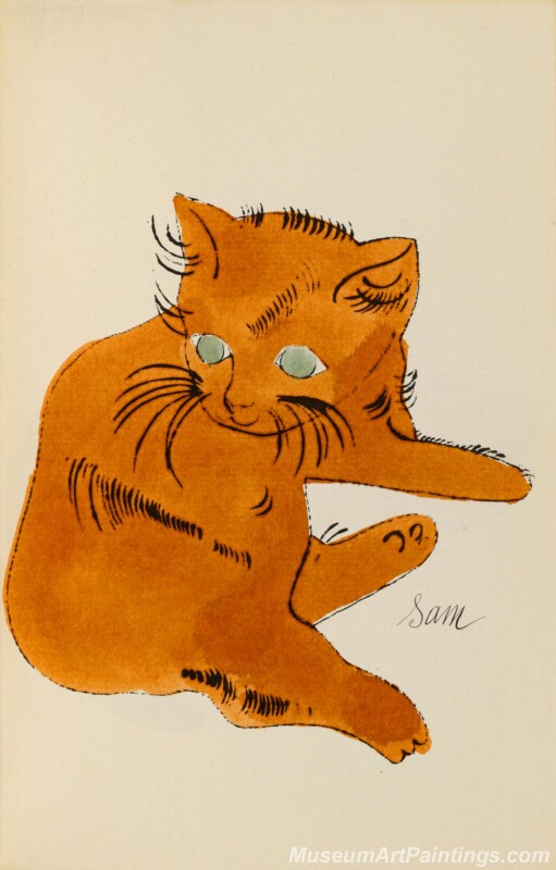 Famous Pop Art Paintings Cats by Andy Warhol PAP8