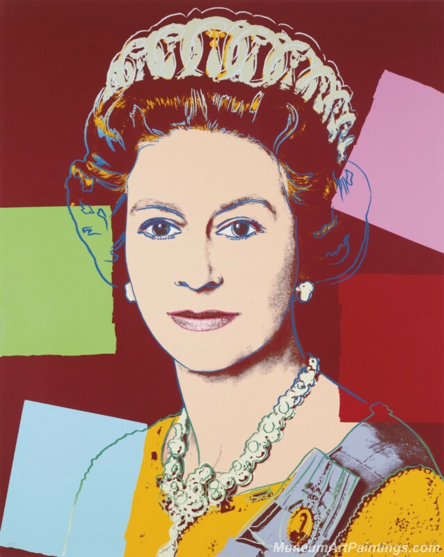 Famous Pop Art Paintings Elizabeth by Andy Warhol PAP190