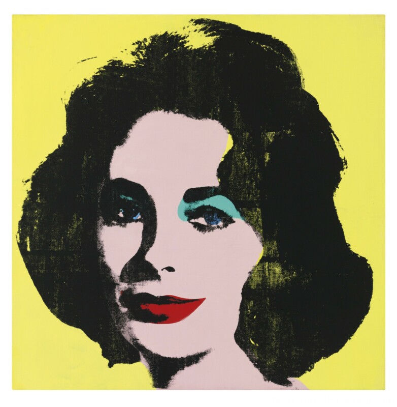 Famous Pop Art Paintings Elizabeth by Andy Warhol PAP197