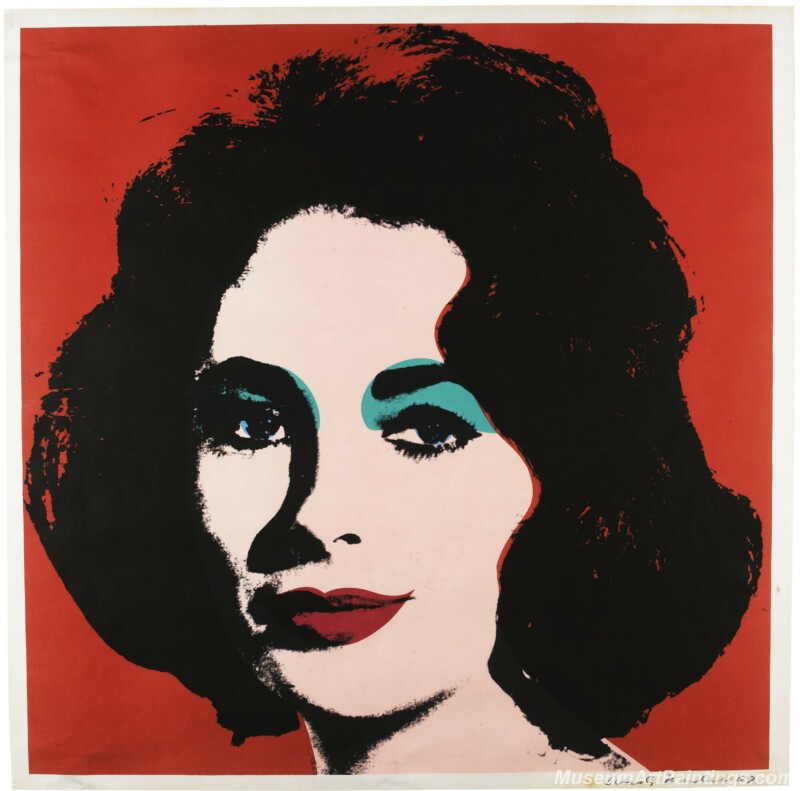 Famous Pop Art Paintings Elizabeth by Andy Warhol PAP282