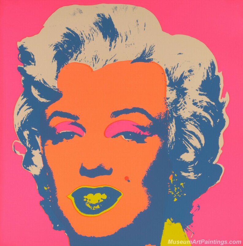 Famous Pop Art Paintings Marilyn Monroe by Andy Warhol PAP43