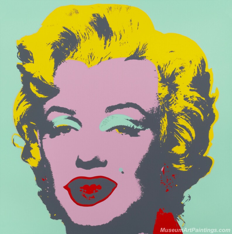 Famous Pop Art Paintings Marilyn Monroe by Andy Warhol PAP44