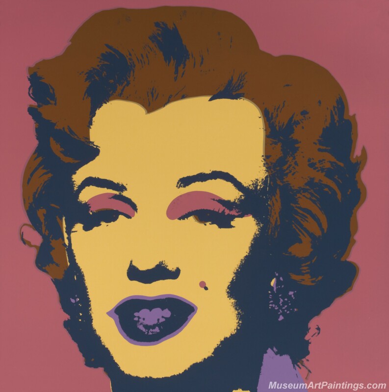 Famous Pop Art Paintings Marilyn Monroe by Andy Warhol PAP48