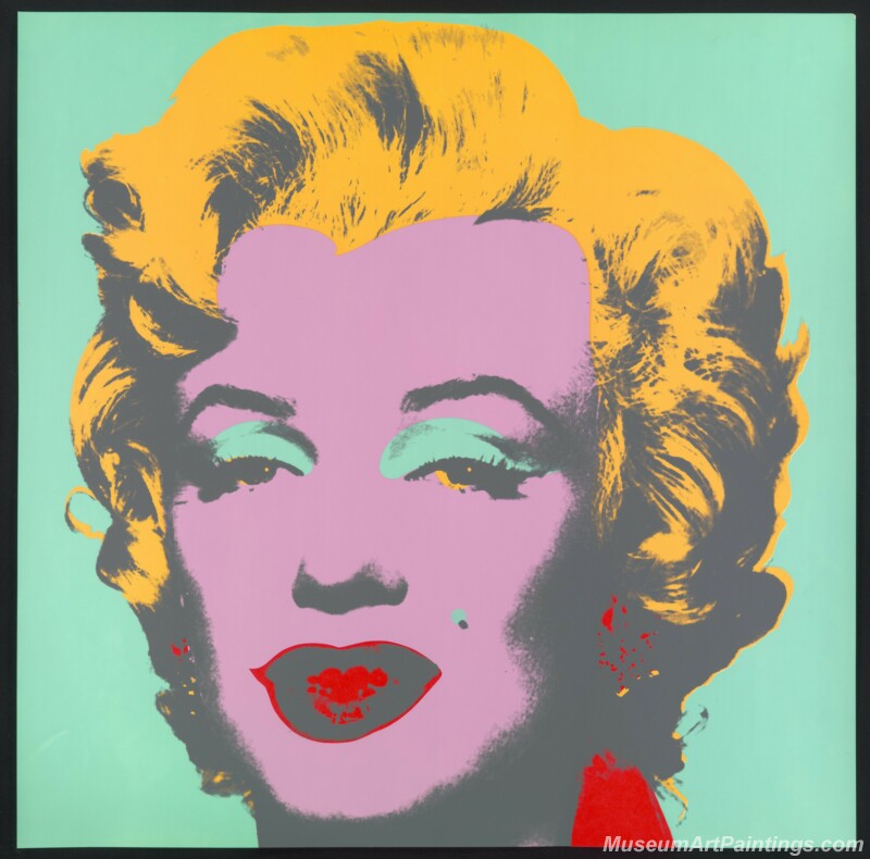 Famous Pop Art Paintings Marilyn Monroe by Andy Warhol PAP74