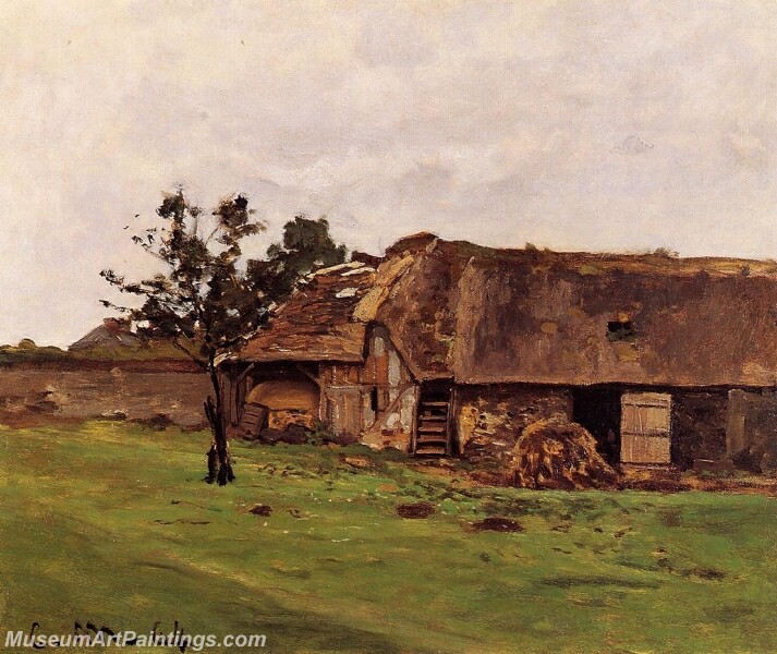 Farm near Honfleur Painting