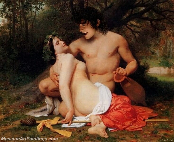 Faun and Bacchante Painting