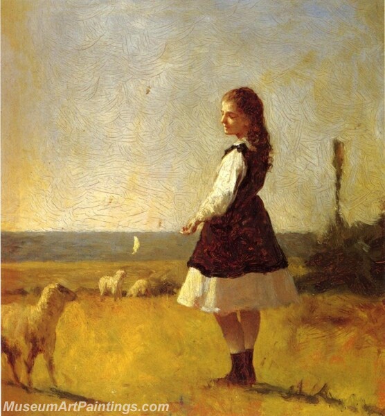 Feeding the Lamb Painting