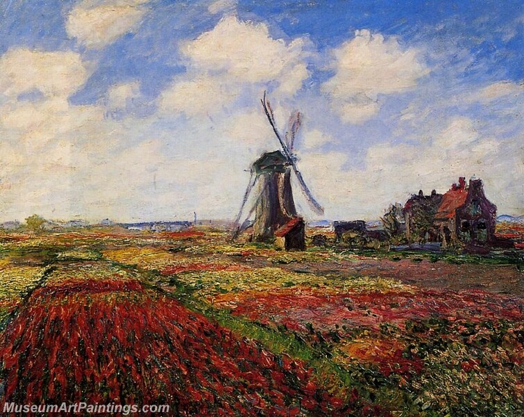 Field of Tulips in Holland Painting