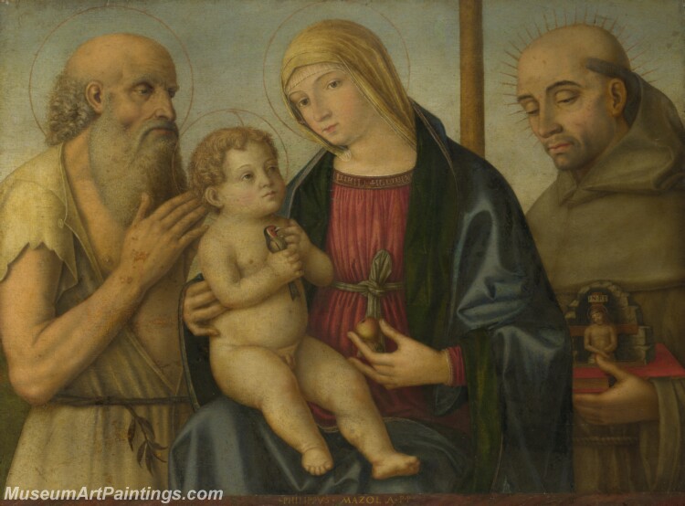 Filippo Mazzola The Virgin and Child with Saints Painting