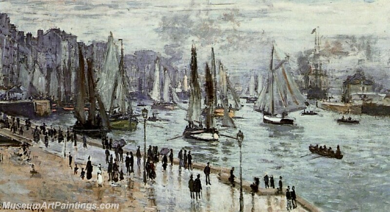 Fishing Boats Leaving the Port of Le Havre Painting