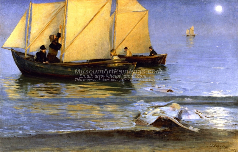 Fishing Boats by Peder Severin Kroyer
