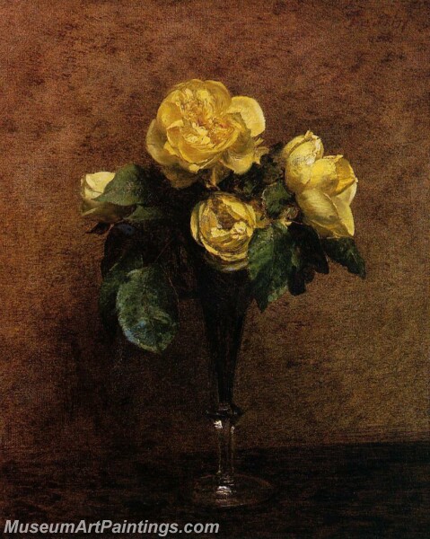 Fleurs Roses Marechal Neil Painting