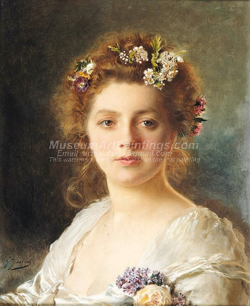 Flora by Gustave Jean Jacquet