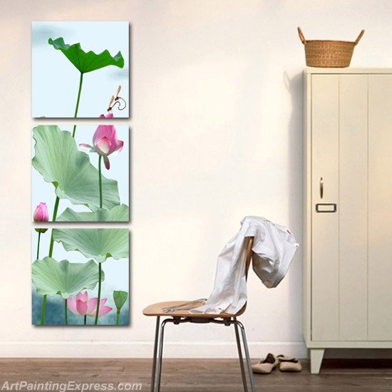 Flower Canvas Prints Set of 3 Modern Wall Art Paintings FCP0101