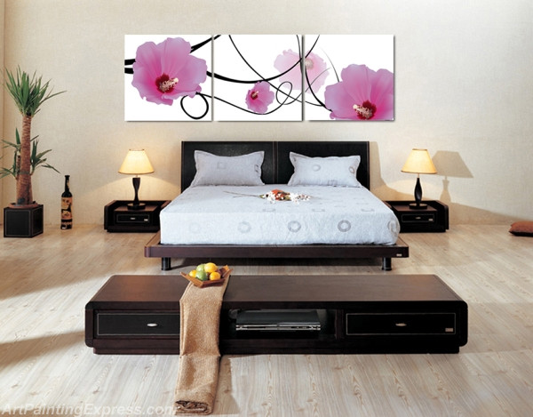 Flower Canvas Prints Set of 3 Modern Wall Art Paintings FCP079