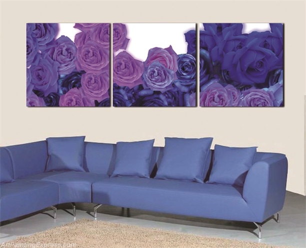 Flower Canvas Prints Set of 3 Modern Wall Art Paintings FCP096