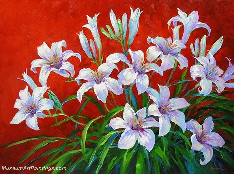 Flower Garden Oil Painting 001