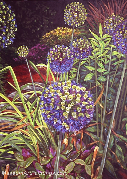 Flower Garden Oil Painting 023