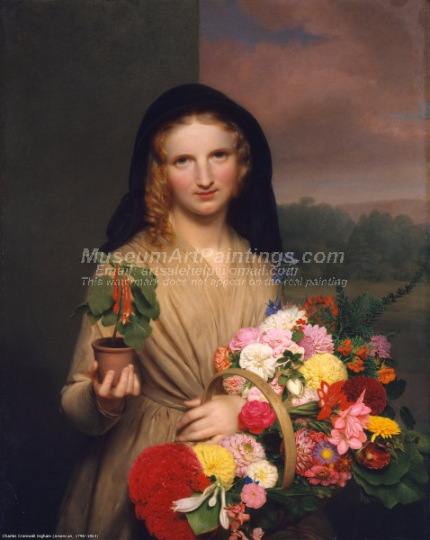 Flower Girl by Charles Cromwell Ingham