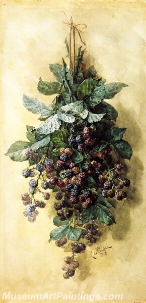 Flower Painting Blackberries