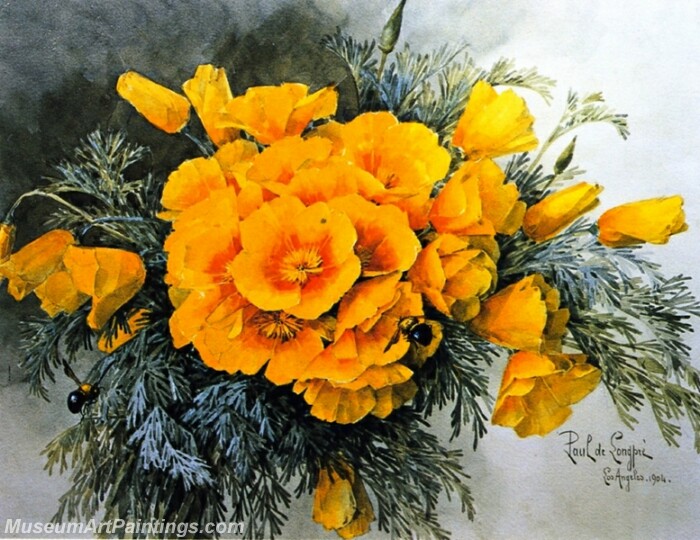 Flower Painting California Poppies