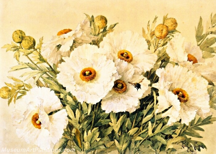 Flower Painting Matilija Poppies