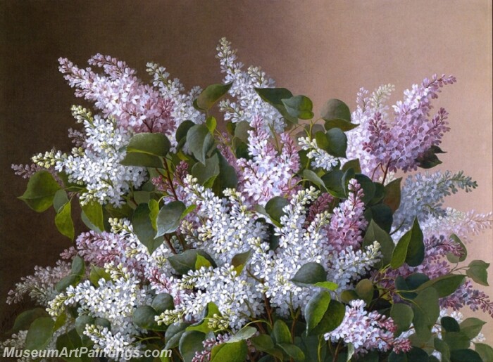 Flower Painting Spray of Lilacs