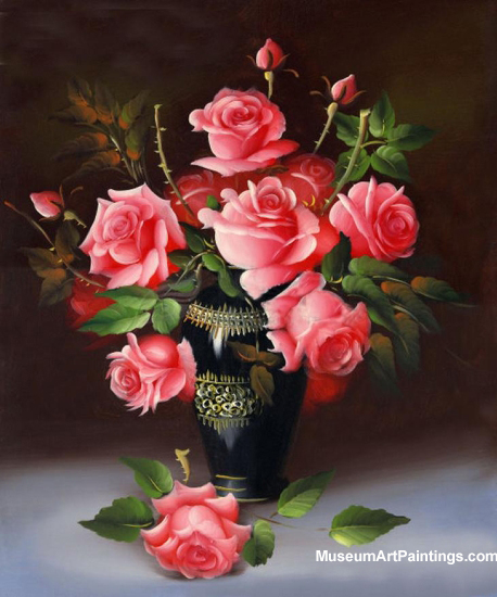 Flower Paintings Red Rose