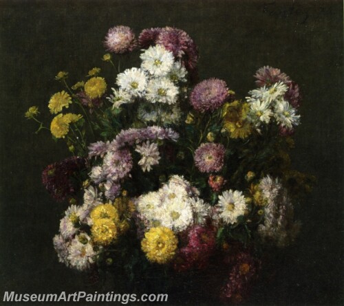 Flowers Chrysanthemums Painting