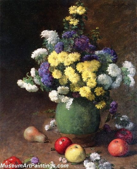 Flowers and Fruit Painting